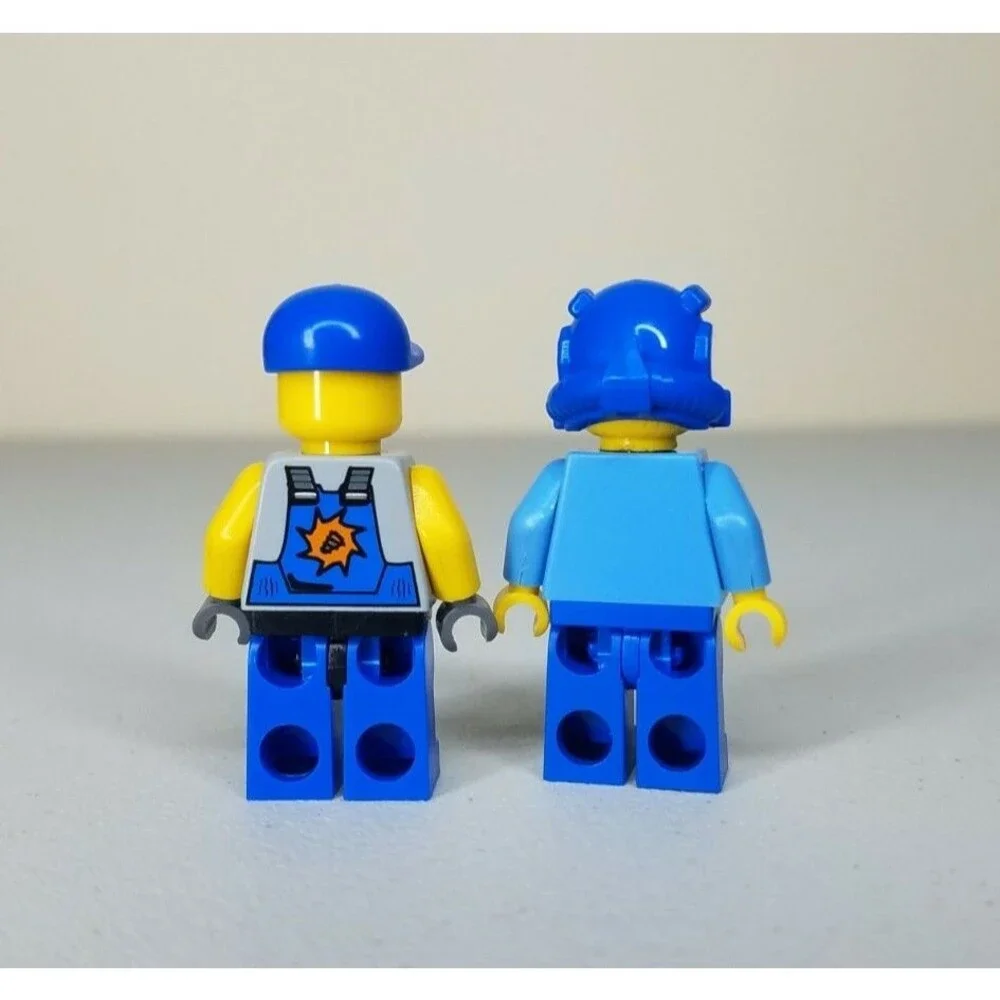 LEGO Power Miner Lot of 2 Engineer Minifigures 2009